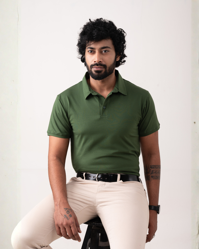 Soft Touch Men's Polo (Gold Finish & 4-way Stretch)