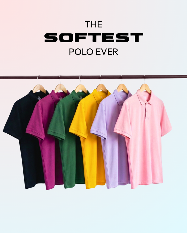 Soft Touch Men's Polo (Gold Finish & 4-way Stretch)
